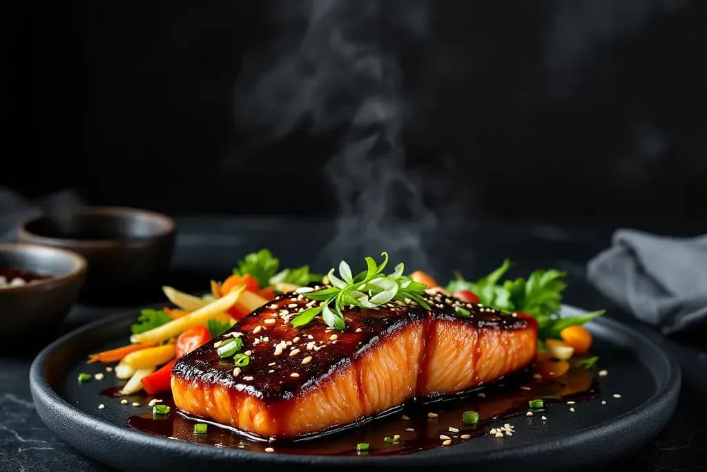 Pavé de saumon teriyaki