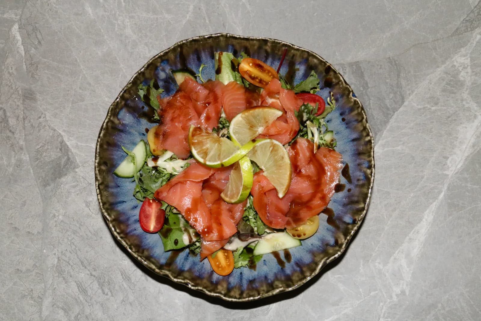 Salade saumon & crevettes