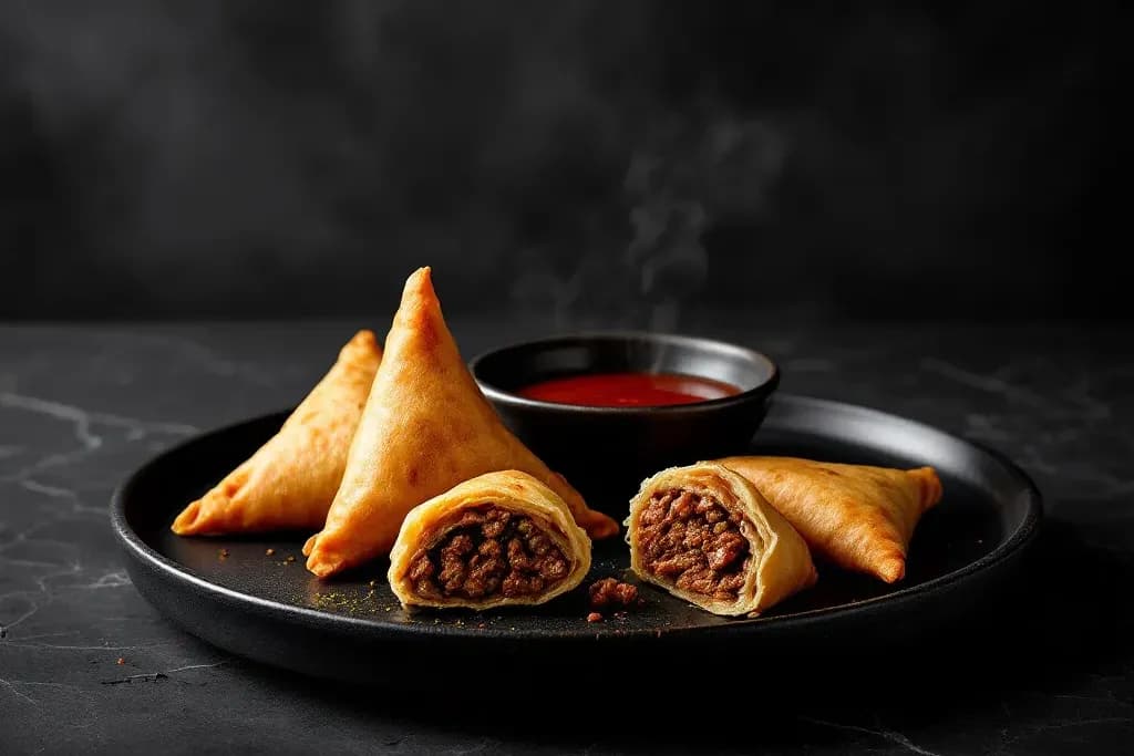 Samoussas au bœuf x4