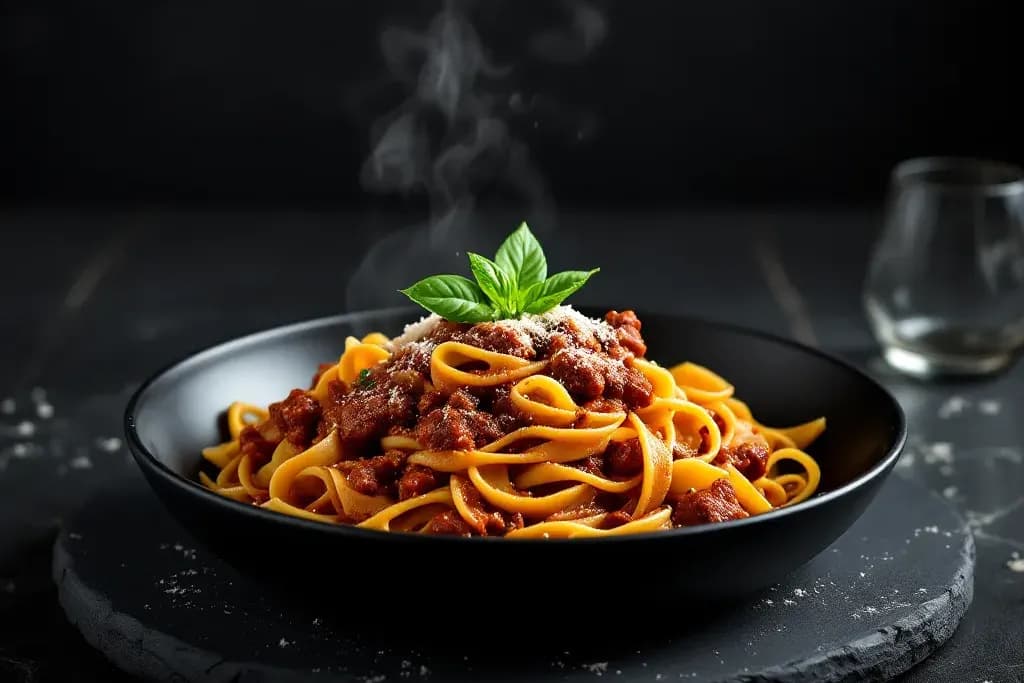 Tagliatelles à la bolognaise